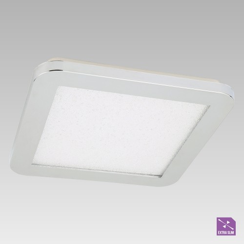 LUXERA 92062607 Madras LED Koupelnové stropní svítidlo | Přírodní bílá | 24W | Chrom | Kov