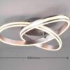 Trio 626210107 Nuria LED Přisazené stropní svítidlo | Variabilní | Kov | Nikl | 58W