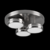 Trio 626510307 Franklin LED Přisazené stropní svítidlo | Teplá bílá | 3x8,5W | Kov | Nikl