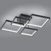 Trio 627710432 Sorrento LED Přisazené stropní svítidlo | Teplá bílá | 24=2400lmW | Černá