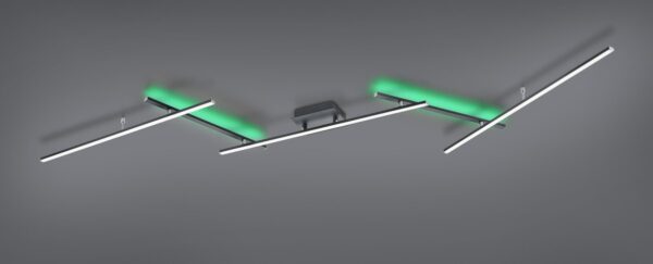 Trio 628410532 Arvin LED Přisazené stropní svítidlo | Teplá bílá | Variabilní | Černá | 22W