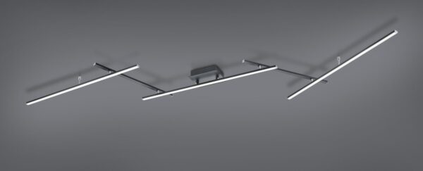 Trio 628410532 Arvin LED Přisazené stropní svítidlo | Teplá bílá | Variabilní | Černá | 22W