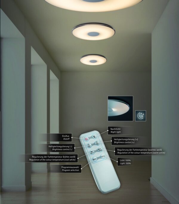 Trio 628915001 Tokyo LED stropní svítidlo | Variabilní | 43W | Bílá