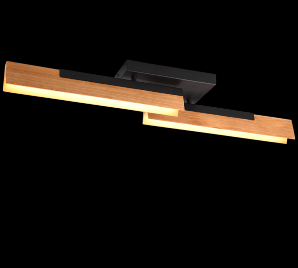 Trio 641610232 Kerala LED Přisazené stropní svítidlo | Teplá bílá | 2x12,5W | Černá