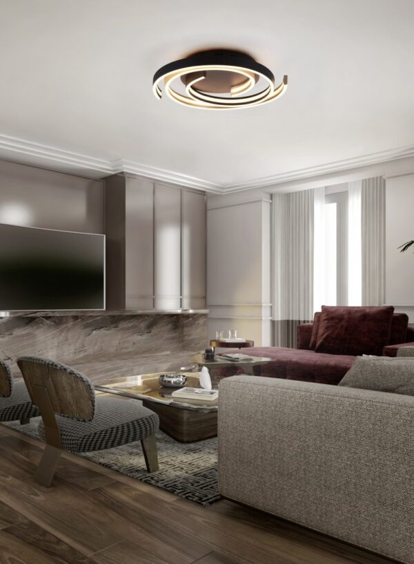 Trio 641910208 Caya LED stropní svítidlo | Variabilní | 58W | Barevný kov | Mosaz