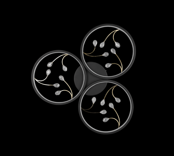 Trio 642110332 Groovy LED Přisazené stropní svítidlo | Teplá bílá | 30W | Černá