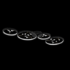 Trio 642110432 Groovy LED Přisazené stropní svítidlo | Teplá bílá | 37W | Černá