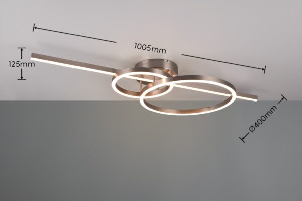 Trio 643010307 Montilla LED Přisazený lustr | Variabilní | 5,4W