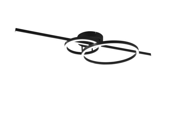 Trio 643010332 Montilla LED Přisazený lustr | Variabilní | 5,4W | Černá