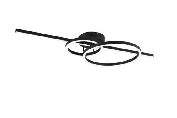 Trio 643010332 Montilla LED Přisazený lustr | Variabilní | 5,4W | Černá