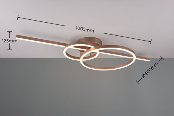 Trio 643010365 Montilla LED Přisazený lustr | Variabilní | 5,4W