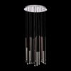 LUXERA 91064405 La Vela LED stropní svítidlo | Teplá bílá | 44W | Černá | Chrom | Kov