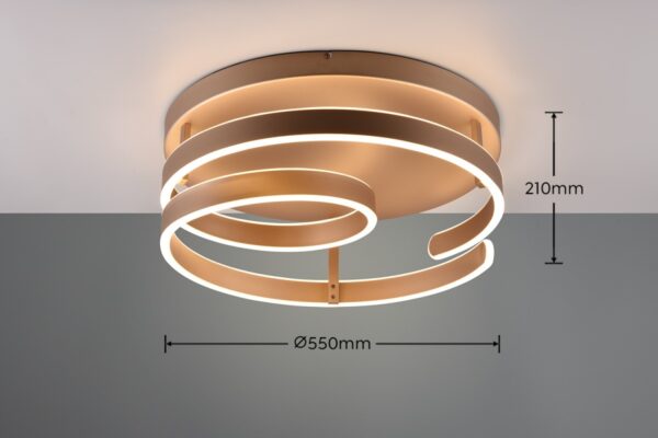 Trio 644110165 Marnie LED Přisazený lustr | Teplá bílá | 5,8W