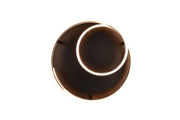 Trio 644110180 Marnie LED Přisazený lustr | Teplá bílá | 5,8W | Černá | 3
