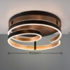 Trio 644110180 Marnie LED Přisazený lustr | Teplá bílá | 5,8W | Černá | 10
