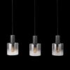 LUXERA 91064414 Moxie Lustr | E27 | Černá | Šedá