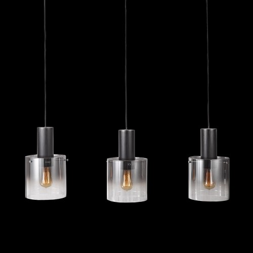 LUXERA 91064414 Moxie Lustr | E27 | Černá | Šedá