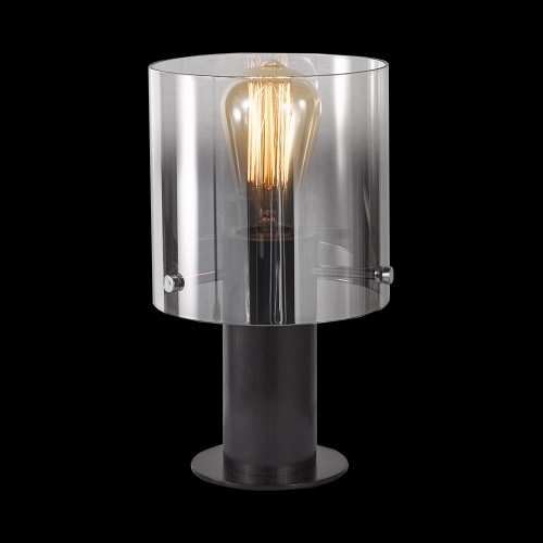 LUXERA 91064418 Moxie Stolní lampička | E27 | Černá | Šedá