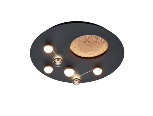 Trio 644810132 Zodiac LED Přisazený lustr | Variabilní | 42W | Černá