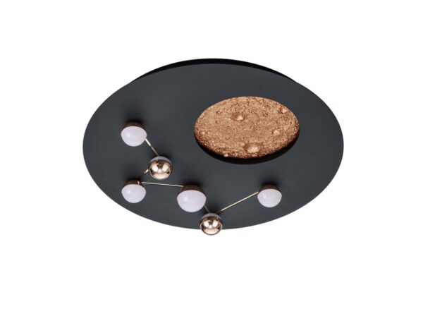 Trio 644810132 Zodiac LED Přisazený lustr | Variabilní | 42W | Černá
