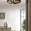 Trio 644810132 Zodiac LED Přisazený lustr | Variabilní | 42W | Černá
