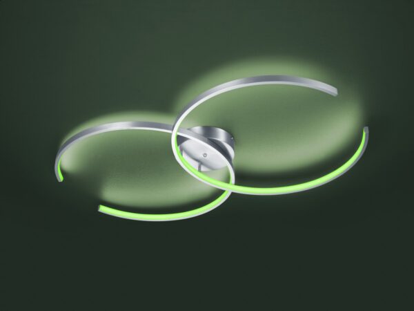 Trio 651110207 Citizen LED stropní svítidlo | RGB | Variabilní | Kov | Nerez | 2x17W | 3