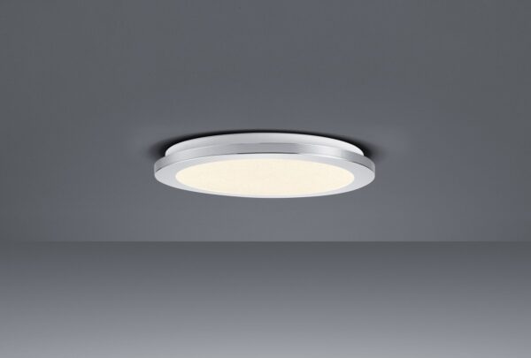 Trio 656411506 Cesar LED Přisazené stropní svítidlo | Teplá bílá | 15W | Chrom | Kov