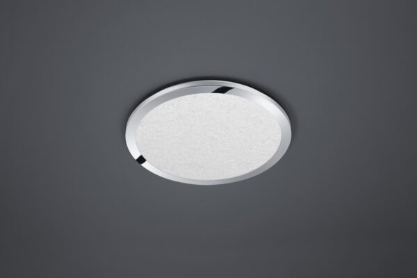 Trio 656412406 Cesar LED Přisazené stropní svítidlo | Teplá bílá | 24W | Chrom | Kov