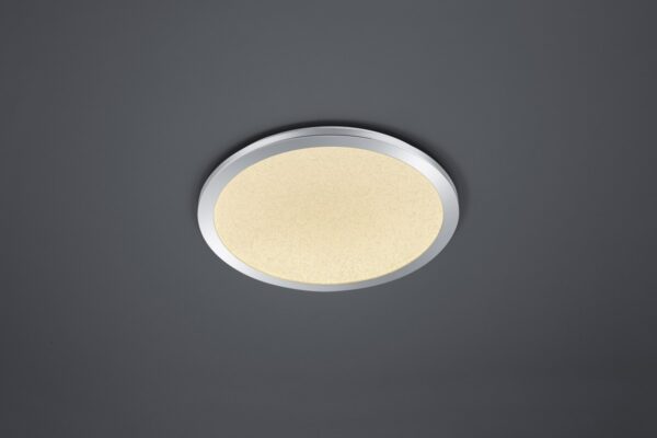 Trio 656412406 Cesar LED Přisazené stropní svítidlo | Teplá bílá | 24W | Chrom | Kov