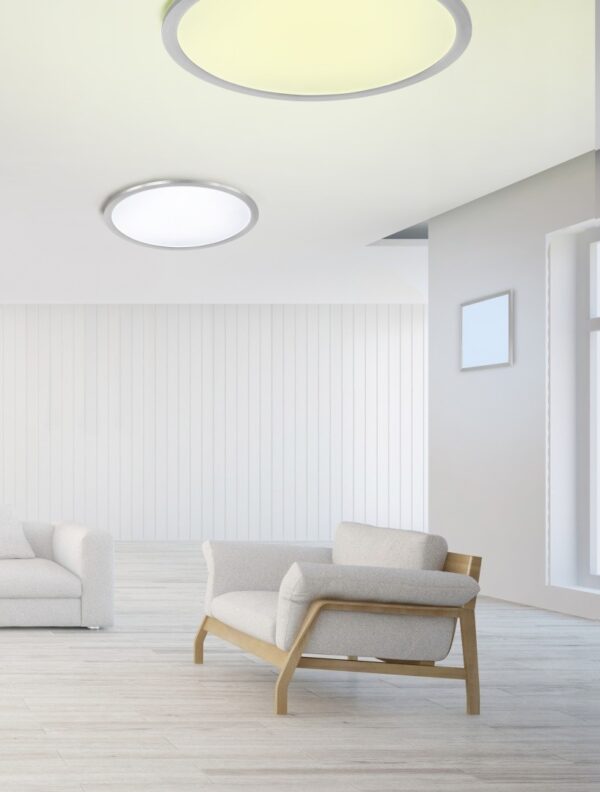 Trio 657494007 Griffin LED nástěnní svítidlo | RGB | Variabilní | 20=2000lmW | Kov | Nerez