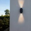 Lutec 6604002118 Cypres LED Nástěnné venkovní světlo | Šedá | 2x7W