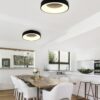 Trio 671210132 Girona LED Přisazené stropní svítidlo | Teplá bílá | Černá | 27W