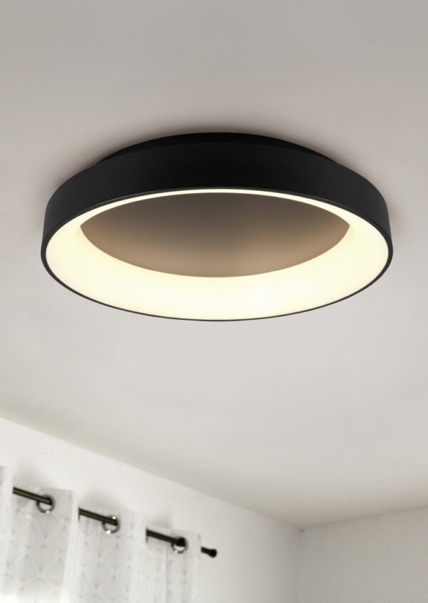 Trio 671290132 Girona LED Přisazené stropní svítidlo | Variabilní | Černá | 48W