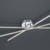 Trio 671610307 Tiriac LED stropní svítidlo | Teplá bílá | 3x8W | Kov | Nikl