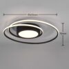 Trio 672310232 Yava LED stropní svítidlo | Variabilní | Černá | 56W