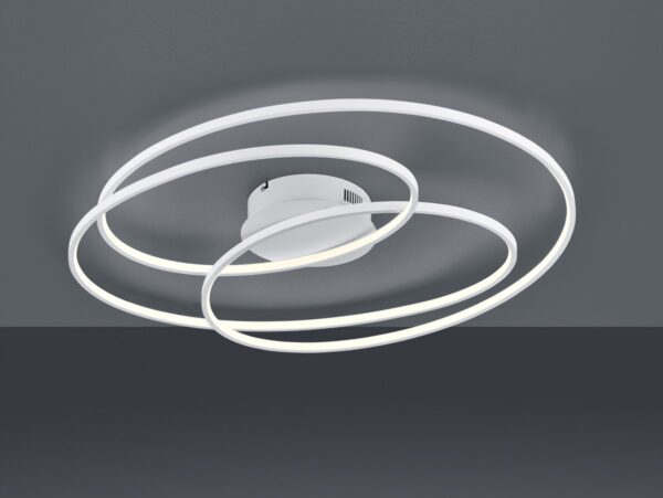 Trio 673918031 Gale LED Přisazené stropní svítidlo | Teplá bílá | 50W | Bílá