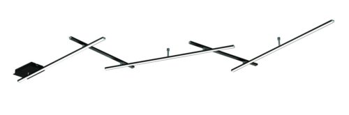 Trio 674610532 Indira LED Přisazené stropní svítidlo | Teplá bílá | 25W | Černá