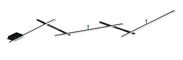 Trio 674610532 Indira LED Přisazené stropní svítidlo | Teplá bílá | 25W | Černá