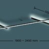 Trio 674610532 Indira LED Přisazené stropní svítidlo | Teplá bílá | 25W | Černá