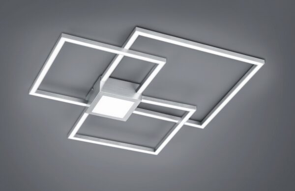 Trio 676210407 Hydra LED stropní svítidlo | Teplá bílá | Kov | Nerez | 38W