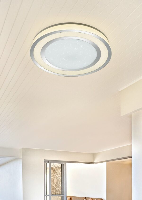 Trio 679210106 LED Přisazené stropní svítidlo | Variabilní | 45=4000lmW | Chrom | Kov