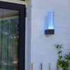 Lutec 5000501118 Dropa LED Nástěnné venkovní světlo | RGB | Variabilní | 9W | Šedá | 11