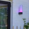 Lutec 5000501118 Dropa LED Nástěnné venkovní světlo | RGB | Variabilní | 9W | Šedá | 10