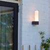 Lutec 5000501118 Dropa LED Nástěnné venkovní světlo | RGB | Variabilní | 9W | Šedá | 8