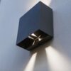 Lutec 5104005118 Gemini LED Nástěnné venkovní světlo | Přírodní bílá | Šedá | 10W