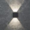 Lutec 5104005118 Gemini LED Nástěnné venkovní světlo | Přírodní bílá | Šedá | 10W