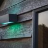 Lutec 5189120118 Gemini LED Nástěnné venkovní světlo | RGB | Variabilní | 13W | Šedá
