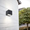 Lutec 5189125012 Gemini LED Nástěnné venkovní světlo | Teplá bílá | Černá | 9W  | 3000 K