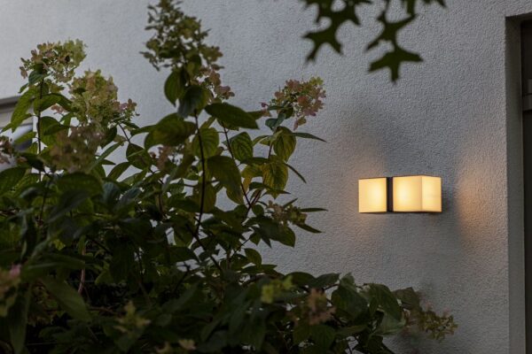 Lutec 5193801012 Cuba LED Nástěnné venkovní světlo | Teplá bílá | Černá | 24,4W | 3000 K