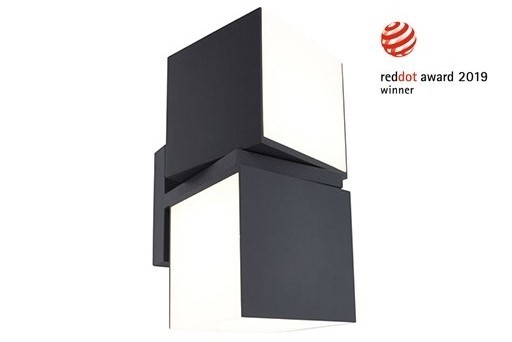 Lutec 5193808118 Cuba LED Nástěnné venkovní světlo | Přírodní bílá | Šedá | 24,4W | 4000 K
